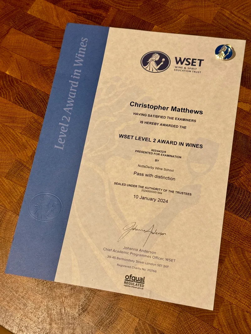 WSET Level 2 in Wines